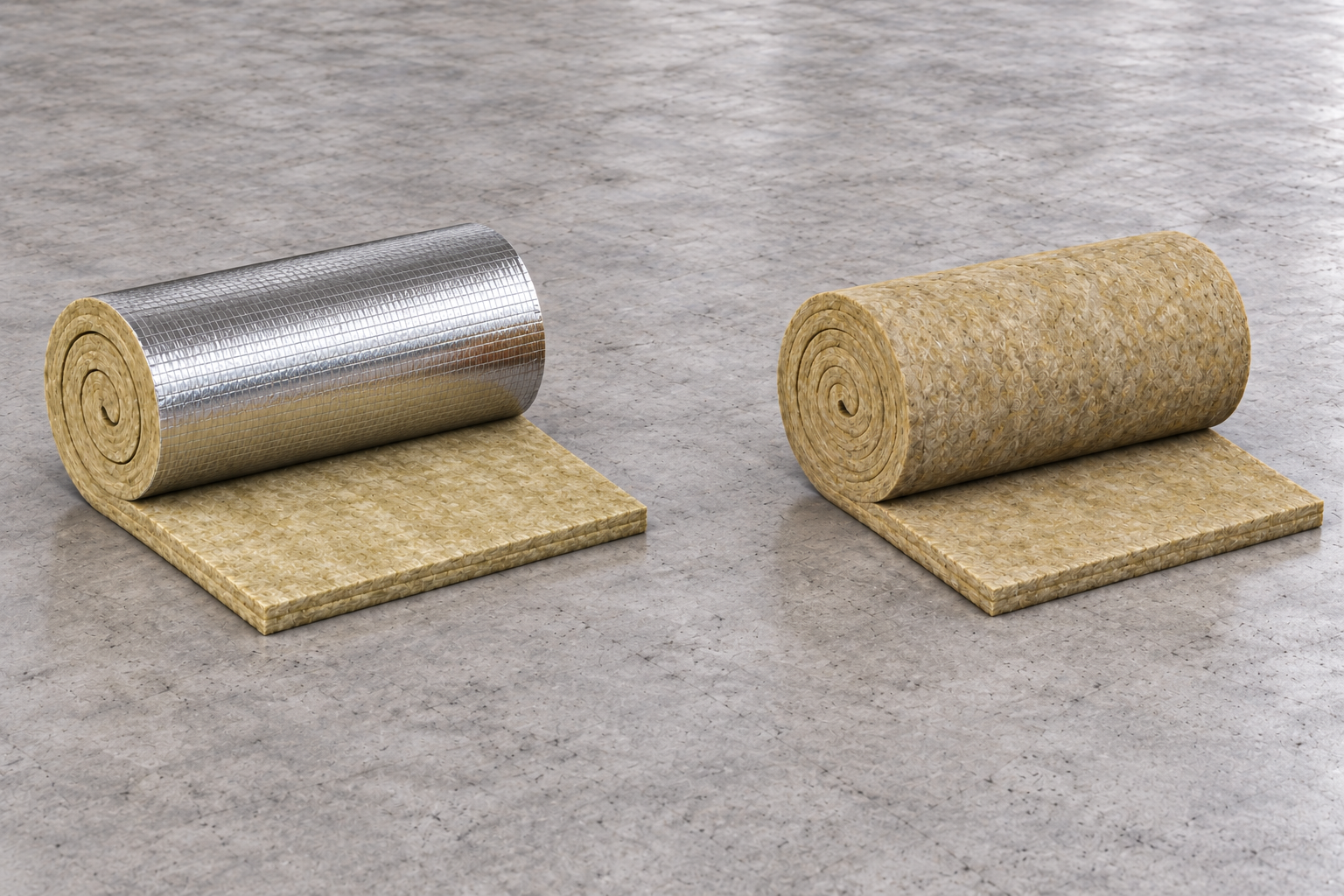 Rockwool Тех Мат с фольгированным покрытием и без покрытия