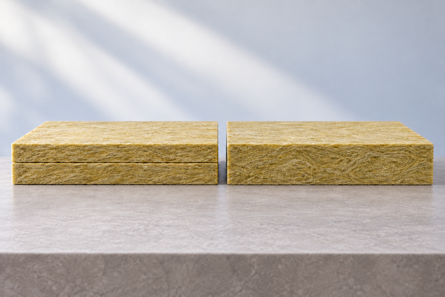 Сравнение двух слоев Rockwool по 50 мм и одного слоя 100 мм
