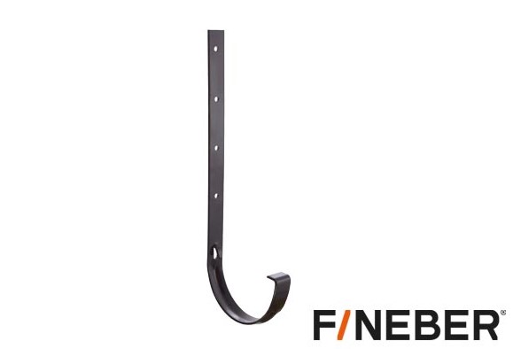 Кронштейн желоба металлический FINEBER 25*335 RAL 8017 коричневый