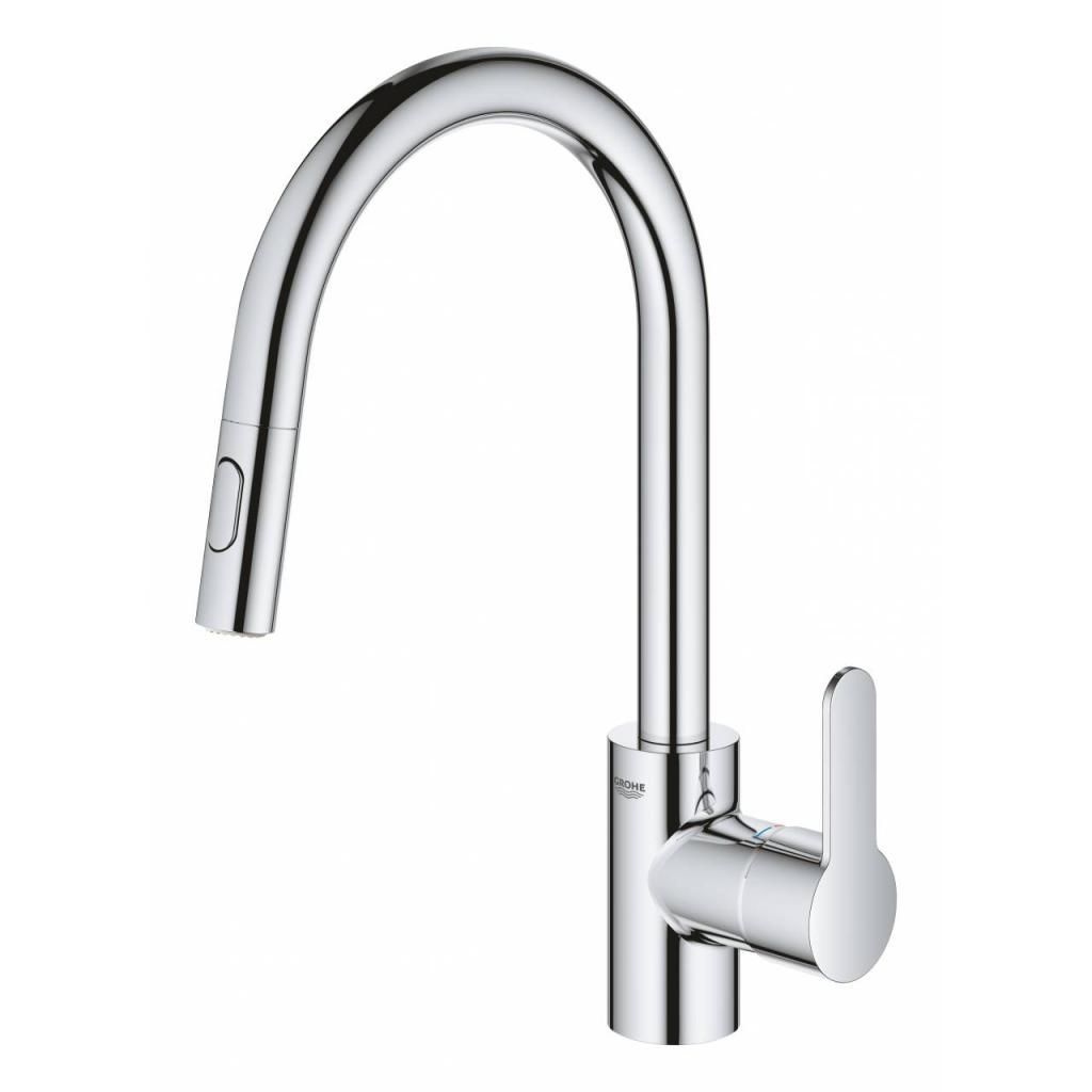 Смеситель для мойки GROHE EUROSTYLE COSM вытяжной излив 3/8 31482003 - фото 2