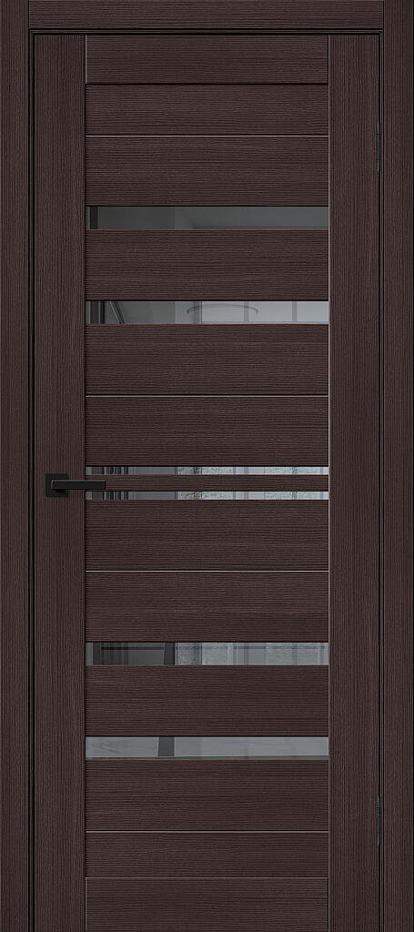 Дверь межкомнатная полотно Браво-30 эко шпон Wenge Melinga 2000x900 мм Mirox Grey
