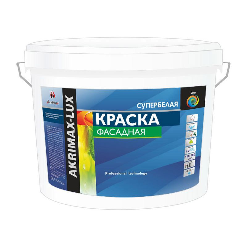 Краска фасадная Akrimax-LUX 3 кг