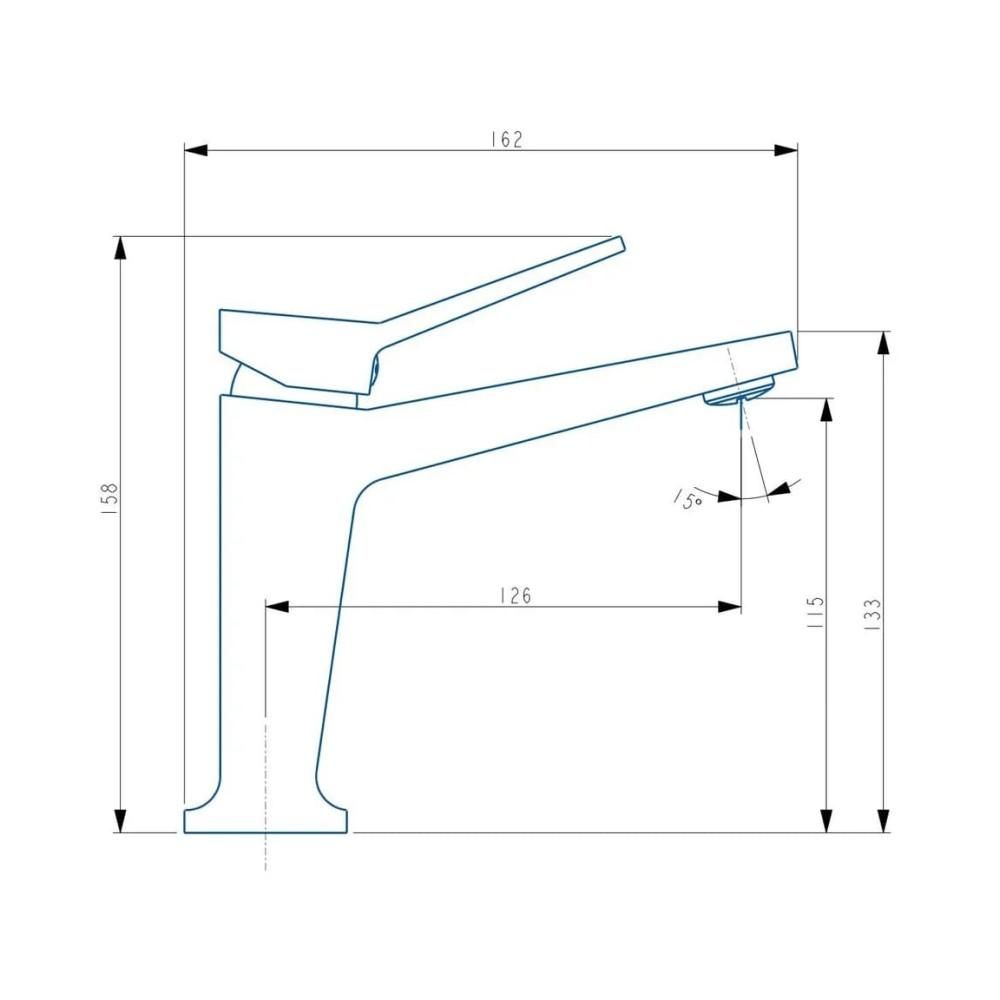 Смеситель для умывальника HAIBA HB10818-7 черный 1/2 - фото 2