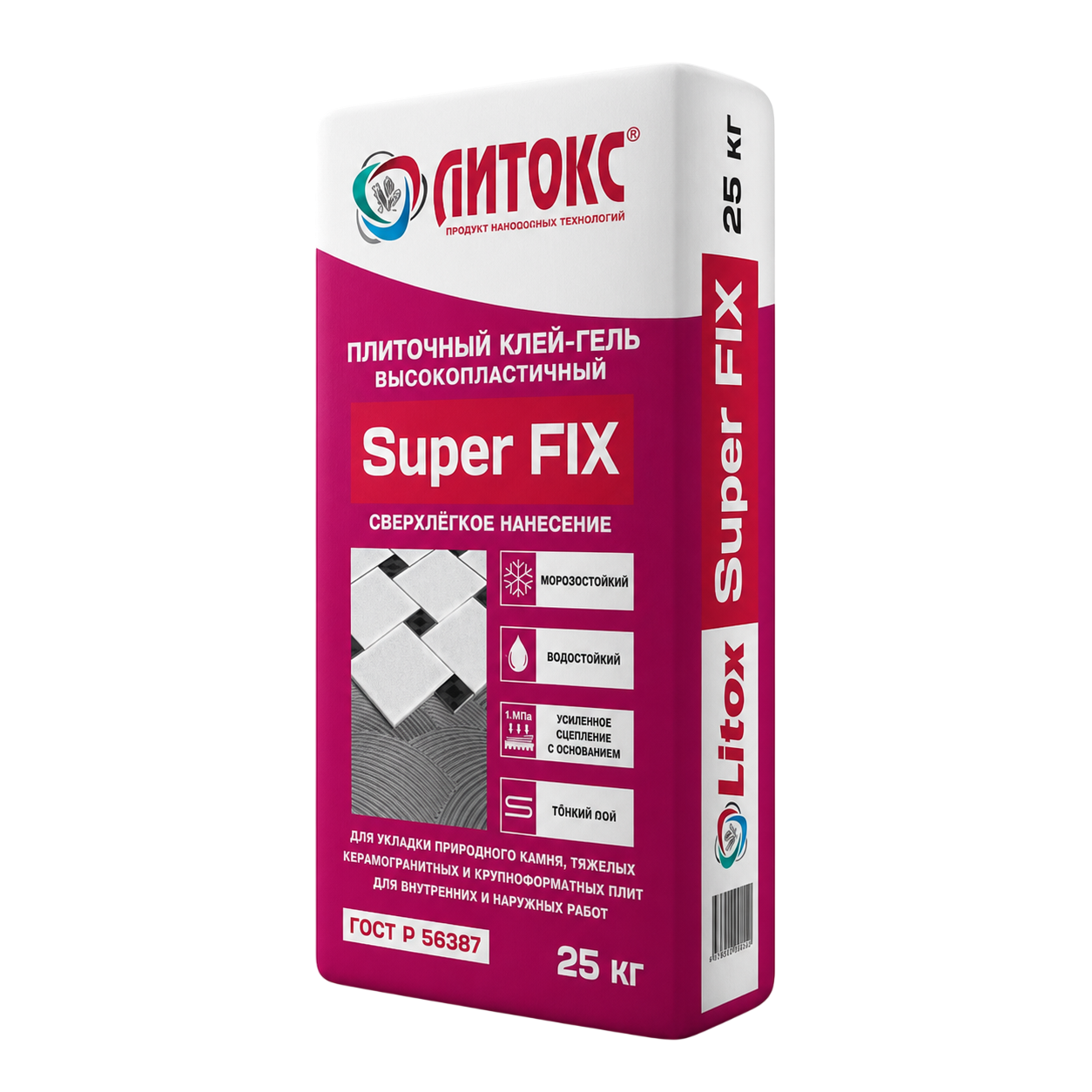 ЛИТОКС SUPER FIX Клей плиточный 25 кг