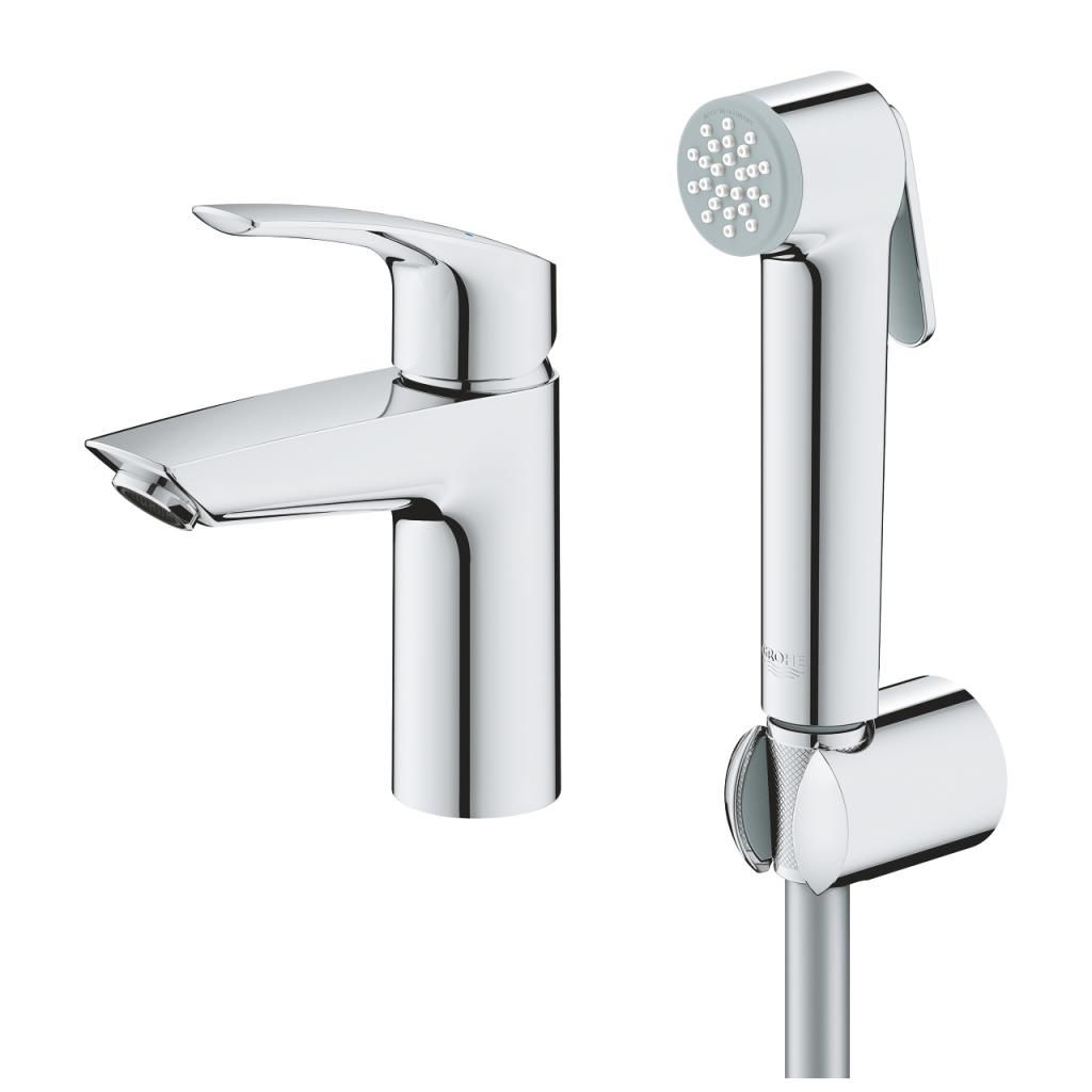 Смеситель для умывальника GROHE EUROSMART с гигиеническим душем 23124003 - фото 2