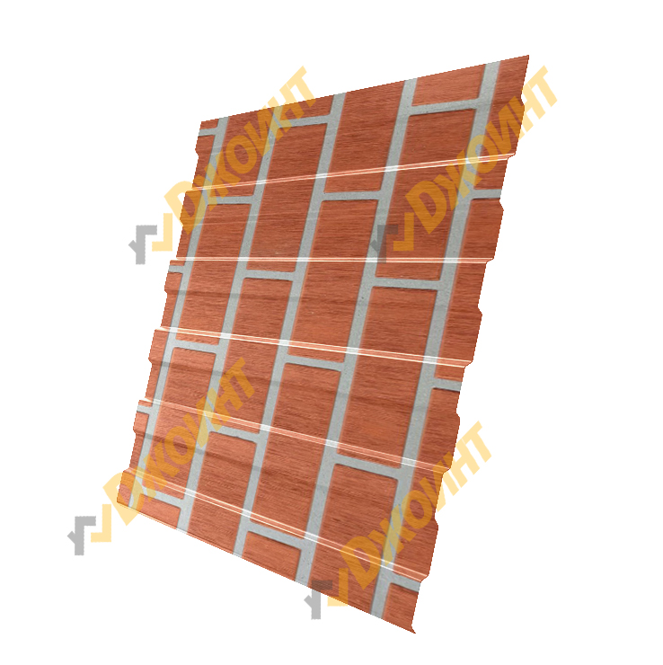 Профнастил С-10 0,5 Printech Red Brick (Красный кирпич)