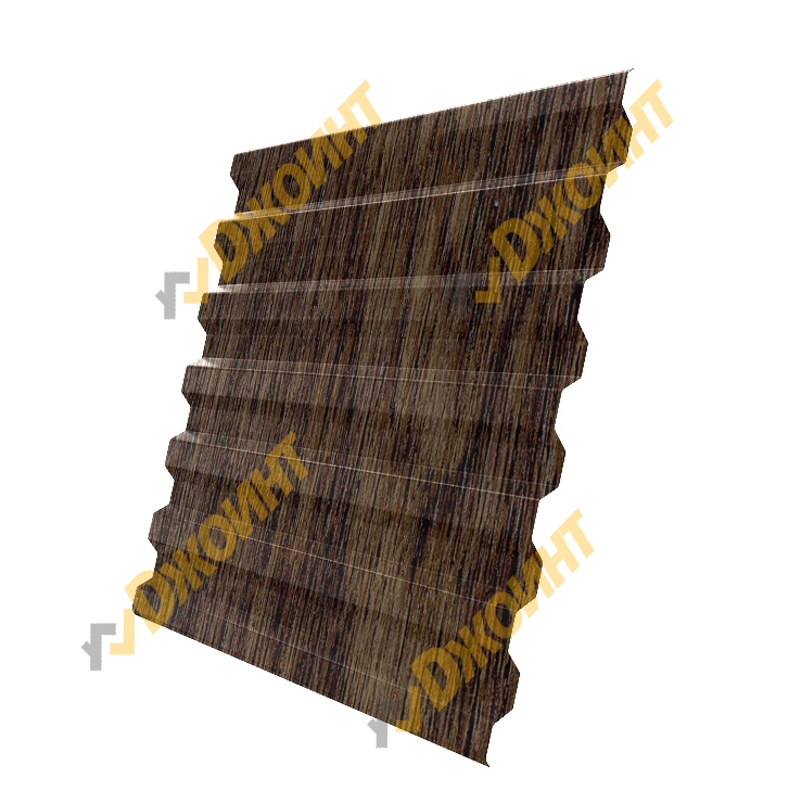 Профнастил С-21 0,5 Printech Real Print Cacao Wood (Какао дерево)