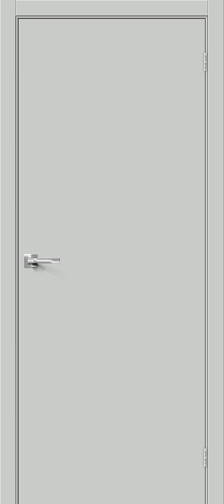 Дверь межкомнатная полотно Браво-0.П эмалит Grey Matt 2000x600 мм