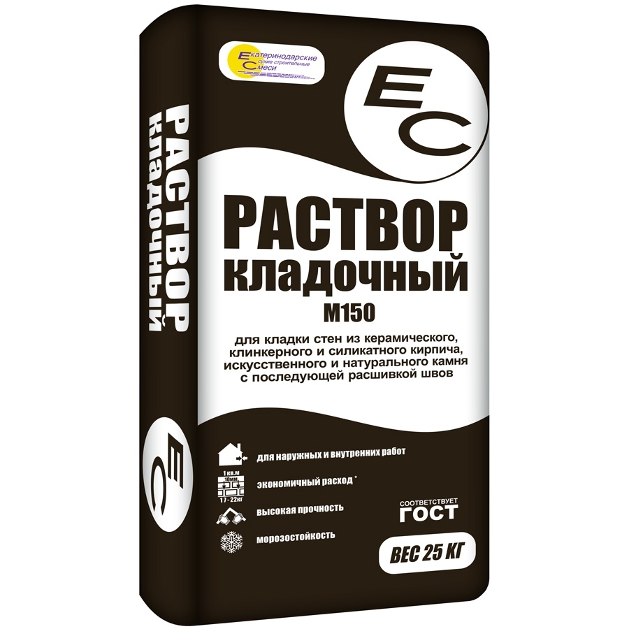 ЕС Раствор кладочный 25 кг Серый