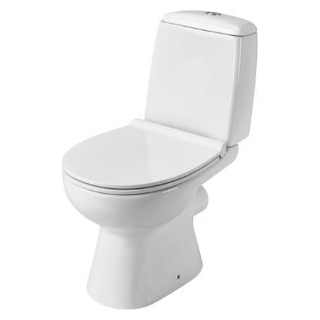 Унитаз в комплекте Santek ЦЕЗАРЬ горизонтальный выпуск 3/6л. нижний подвод DUR. Slim микролифт