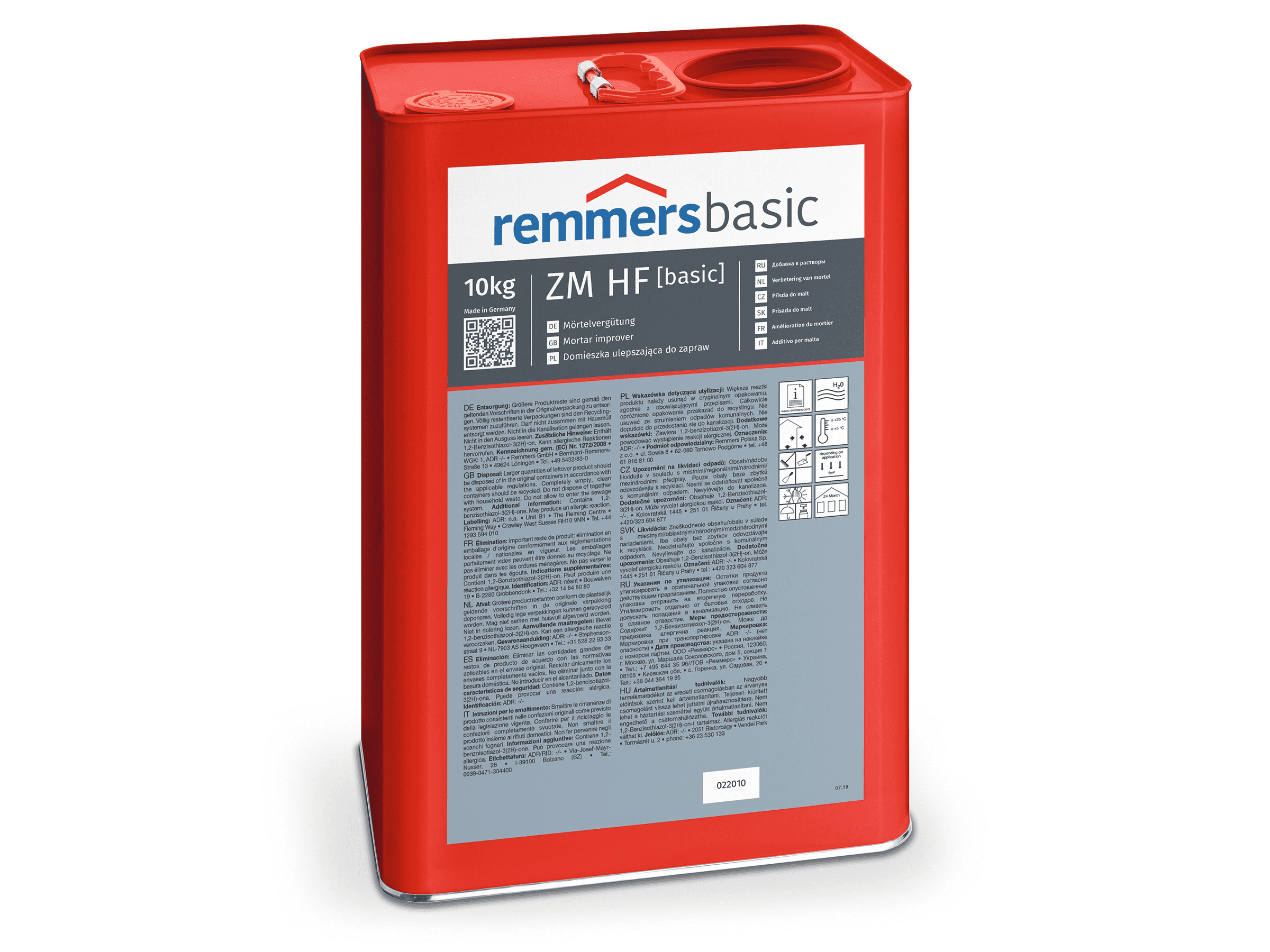 REMMERS HF BASIC Добавка для усиления свойств растворов ZM HAFTFEST 10 кг