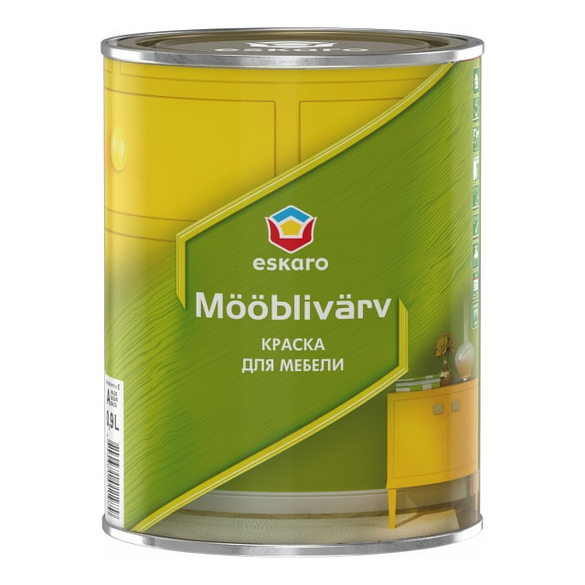 Краска для мебели Eskaro Mooblivarv, 0,9 л