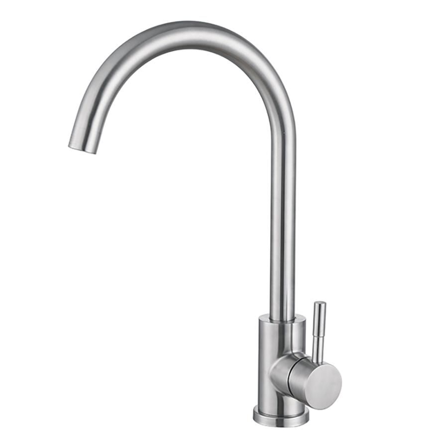 Смеситель для мойки HAIBA HB71304-3 нержавеющая сталь 1/2