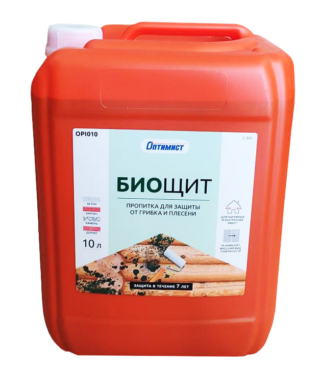 Пропитка для защиты от грибка и плесени Оптимист Биощит С401 10 л