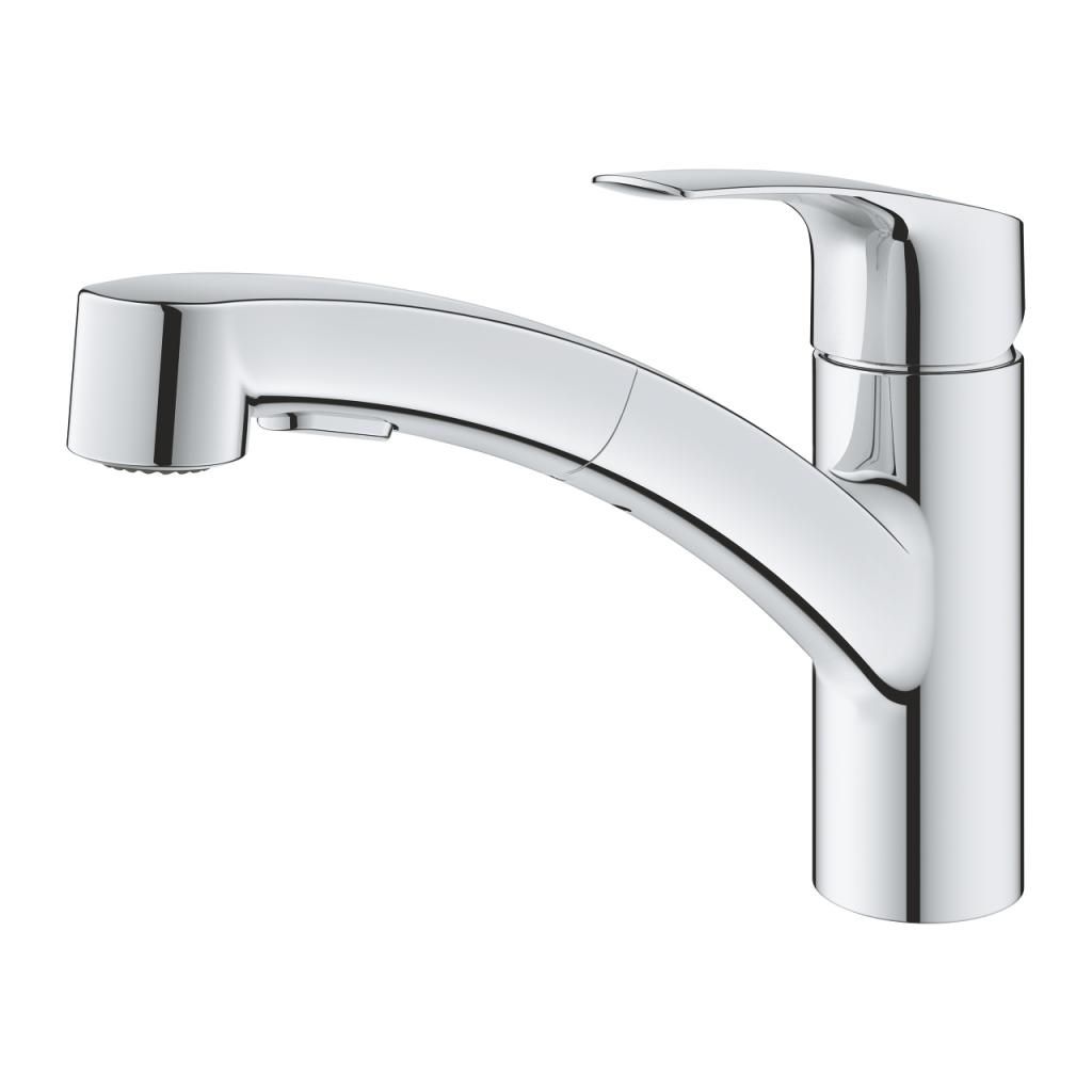 Смеситель для мойки GROHE EUROSMART вытяжной излив 3/8 30305001 - фото 3