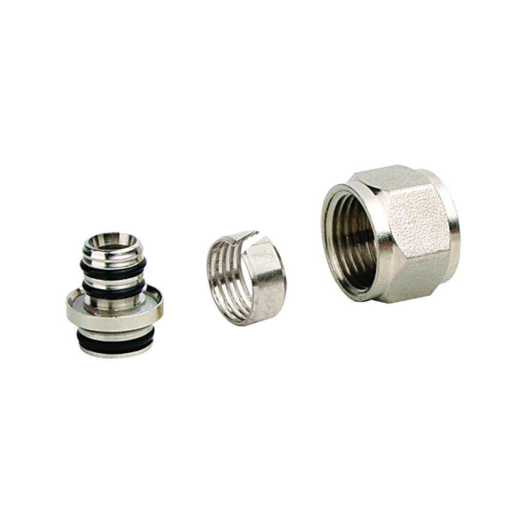 Евроконус для труб PE-X/AL/PE-X зажимной латунь 16x2,0-1/2"ВР RIIFO Omni