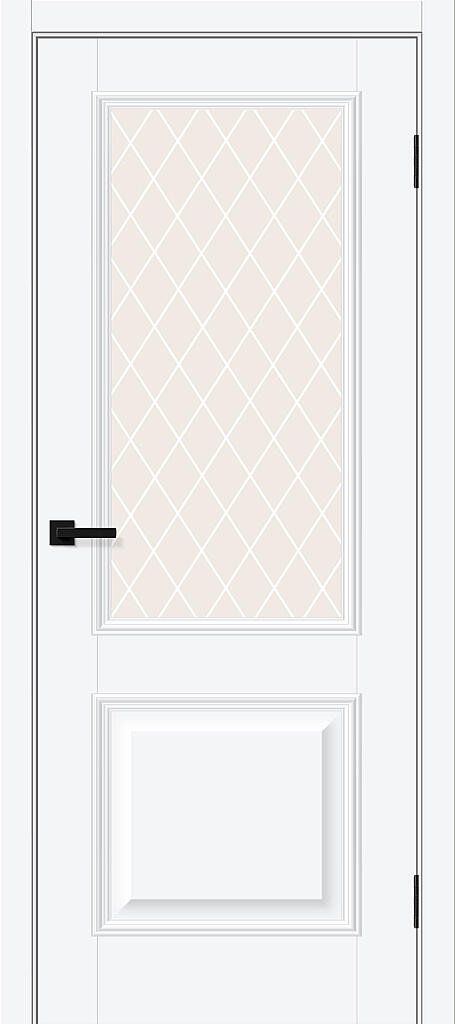 Дверь межкомнатная полотно Классик-13 пэт White Silk 2000x900 мм