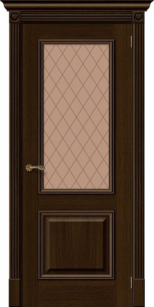Дверь межкомнатная полотно Вуд Классик-13 шпон Golden Oak 2000x900 мм