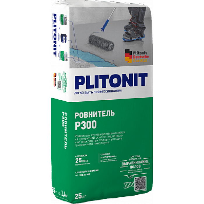 PLITONIT Р300 Ровнитель быстротвердеющий, 25 кг