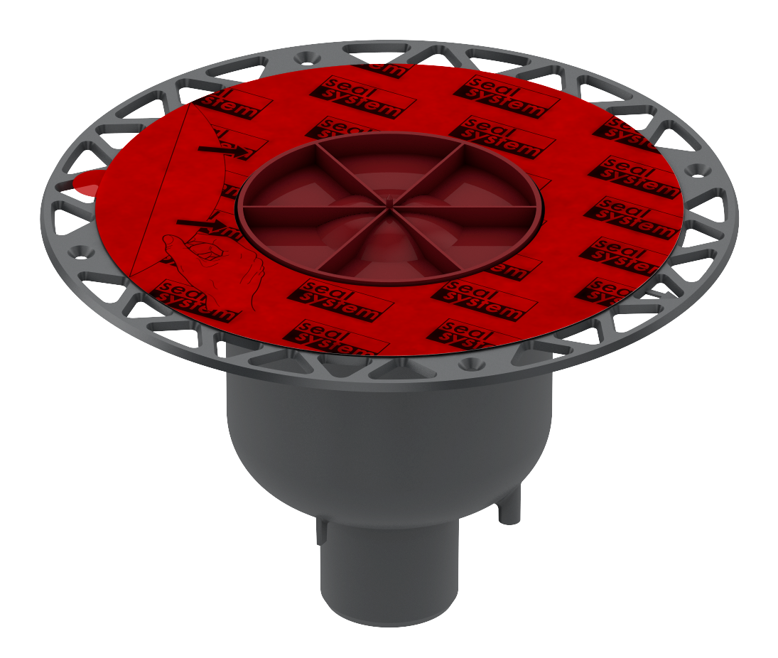 Сифон вертикальный с фланцем DN 50 без решетки TECEdrainpoint S