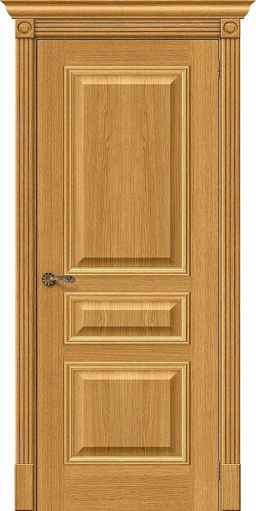 Дверь межкомнатная полотно Вуд Классик-14 шпон Natur Oak 2000x400 мм