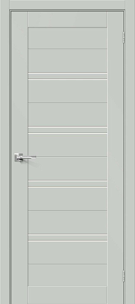 Дверь межкомнатная полотно Браво-28 эмалит Grey Matt 2000x600 мм