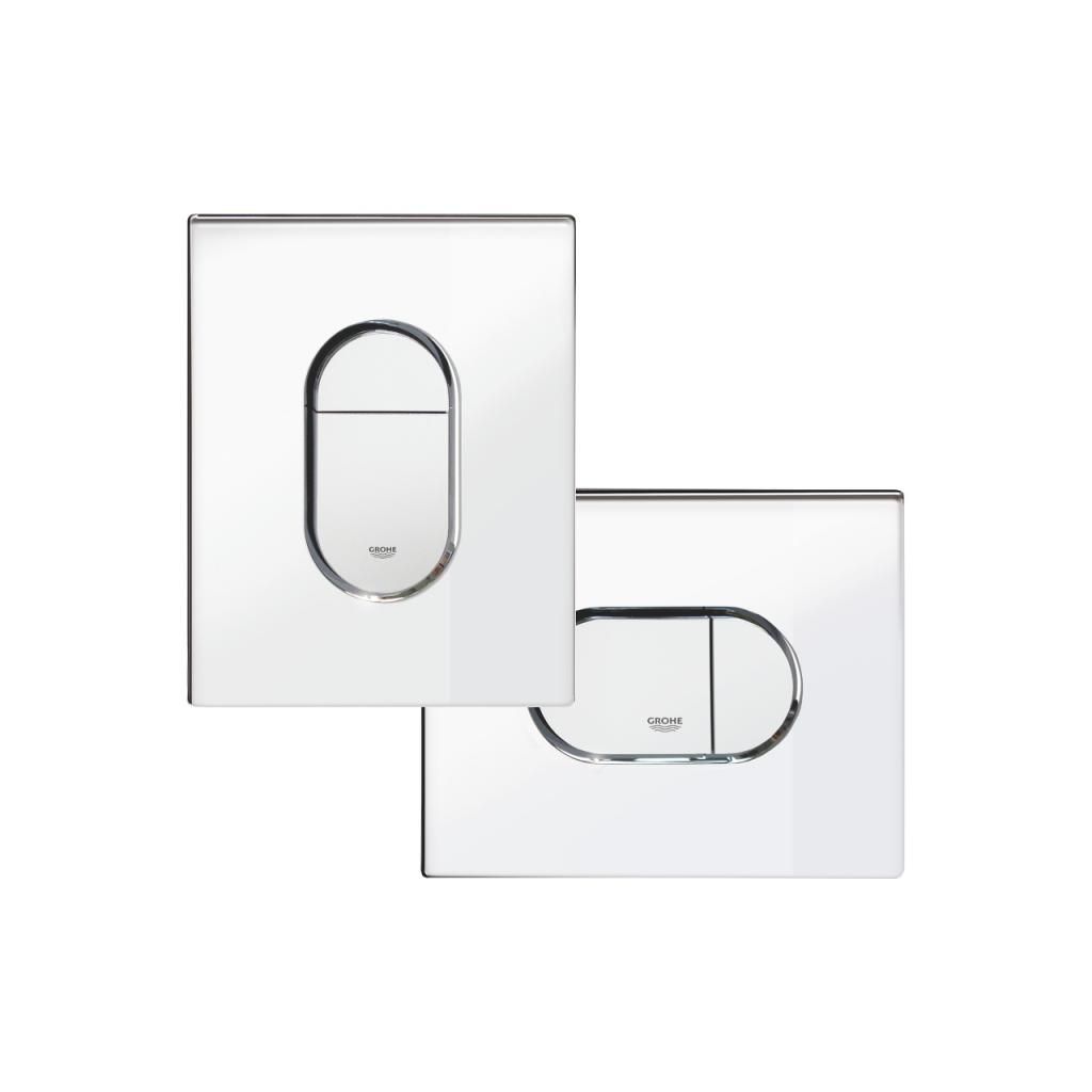 Клавиша двухрежимная GROHE Arena Cosmo 156*197 вертикальная хром 38844000 - фото 4