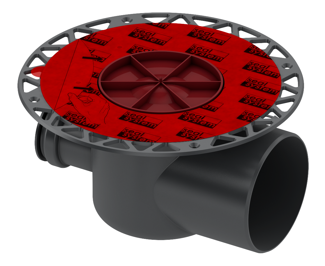 Сифон горизонтальный с фланцем DN 100 без решетки TECEdrainpoint S