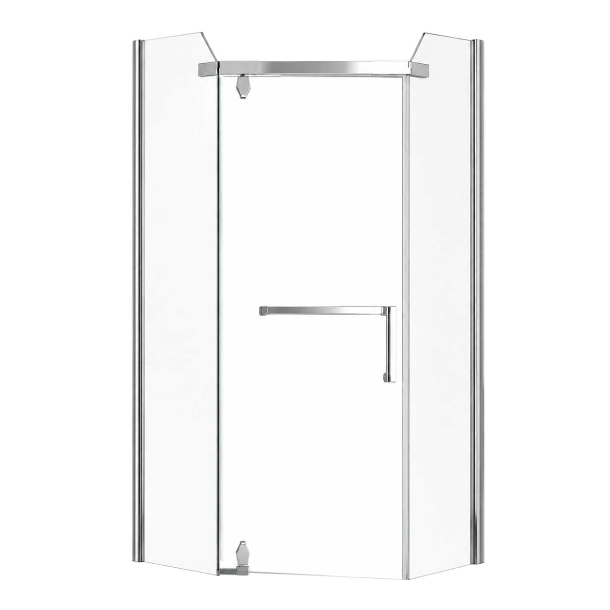 Душевая кабина AOCLEAR 90/200 A-032 (без поддона, прозрачная, хромированная)