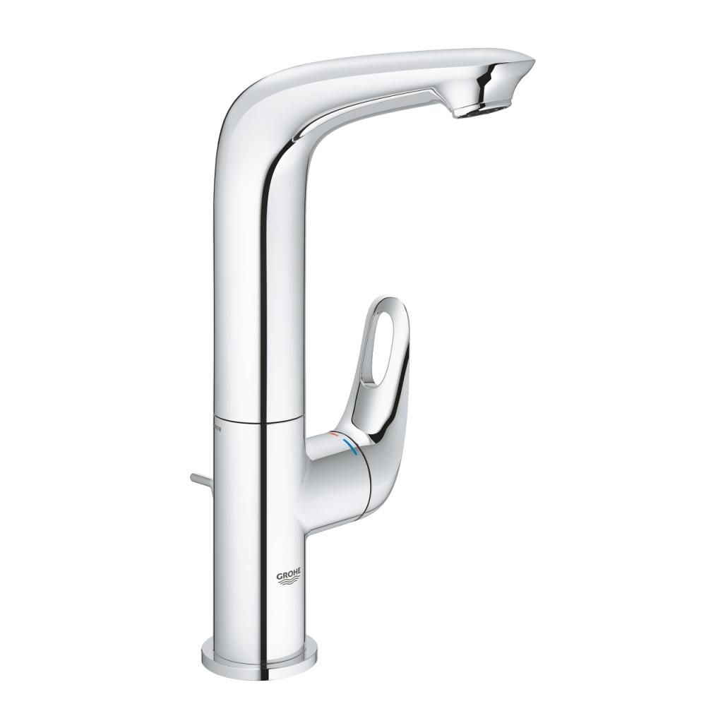 Смеситель для умывальника GROHE EUROSTYLE донный клапан 3/8 23569003