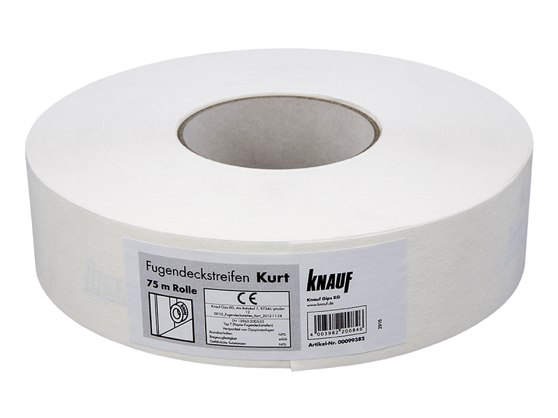 Армирующая бумажная лента для заделки швов ГКЛ KNAUF Курт 75 м (50 мм)
