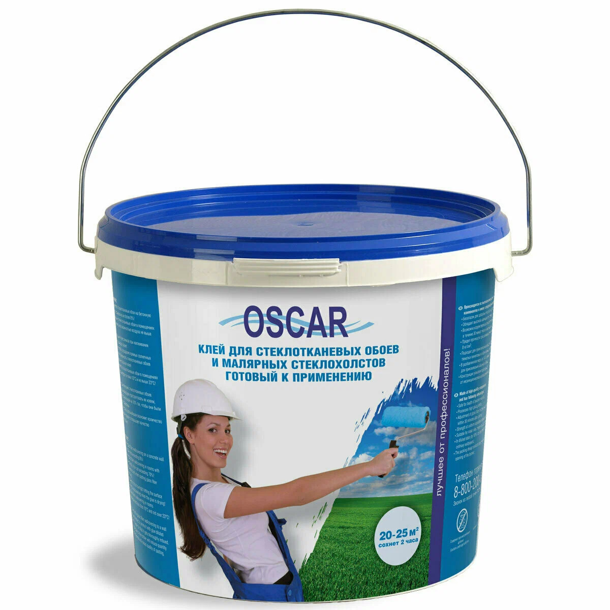 Клей Oscar акриловый для стеклообоев, 5 кг