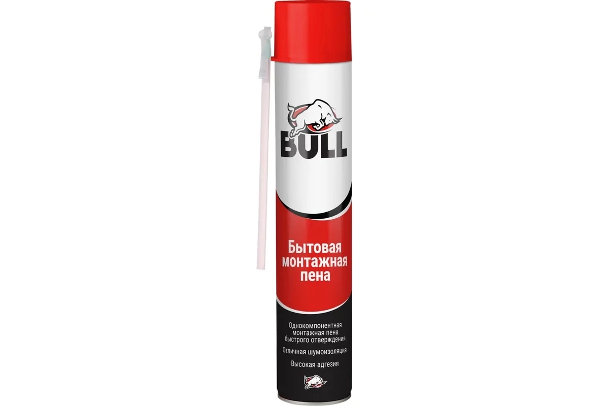 Пена монтажная бытовая BULL SF550 550 г, 0,55 кг