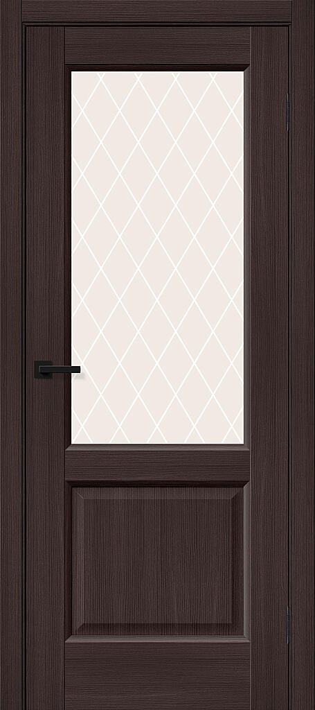Дверь межкомнатная полотно Неоклассик-33 эко шпон Wenge Melinga 2000x600 мм White Crystal