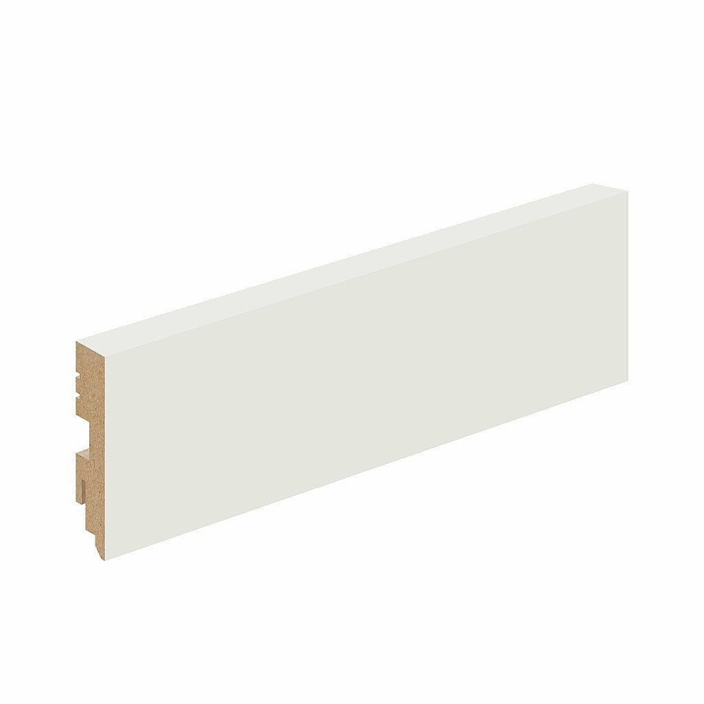 Плинтус В Super White МДФ Тип-0 2400x70x16 мм