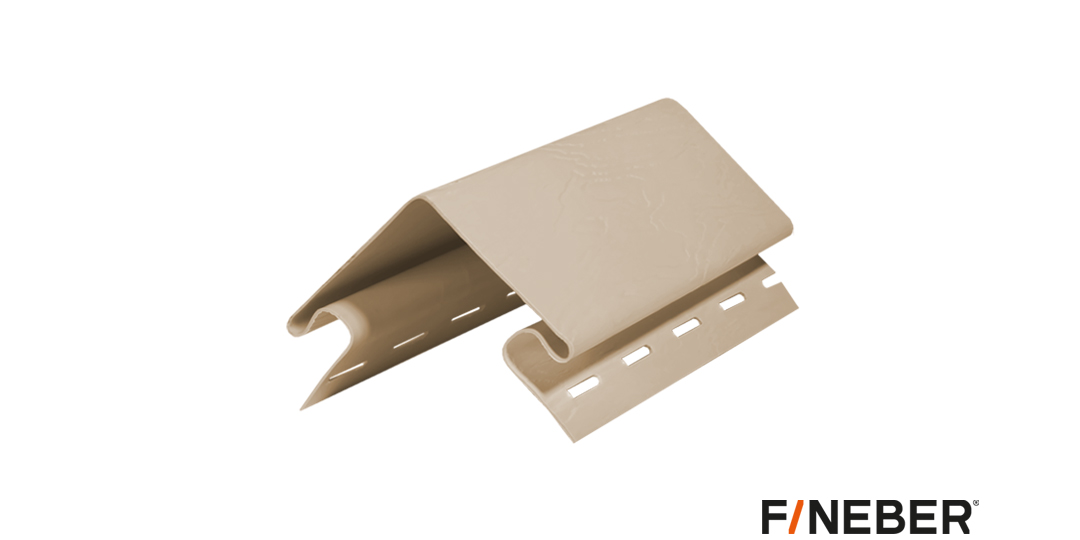 Угол для сайдинга Fineber Наружный угол 80 мм CLASSIC COLOR Сакура