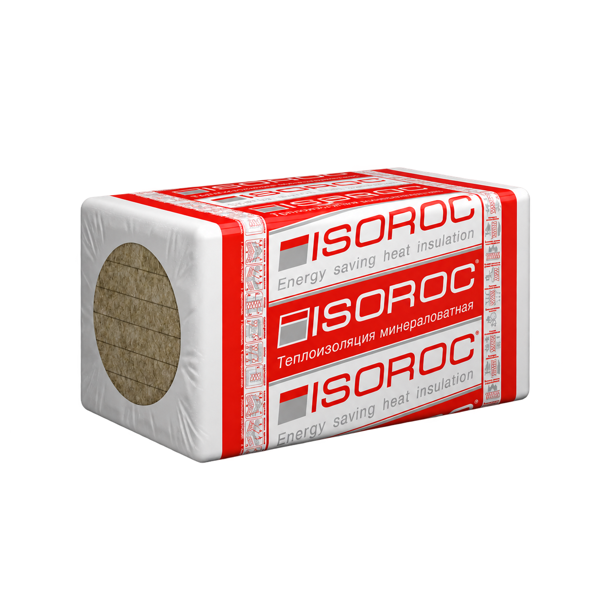 Утеплитель ISOROC ПП-75 1000*500*50 мм 8 плит