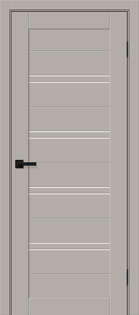 Дверь межкомнатная полотно Браво-28 пэт Grey Silk 2000x700 мм