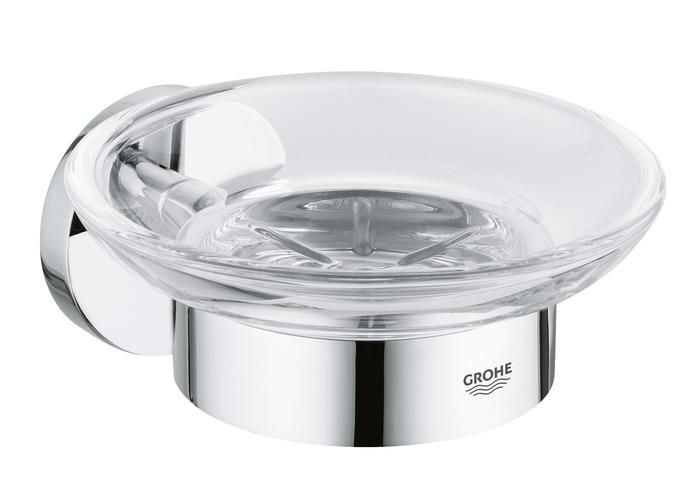 Мыльница GROHE ESSENTIALS стеклянная с держателем 40444001