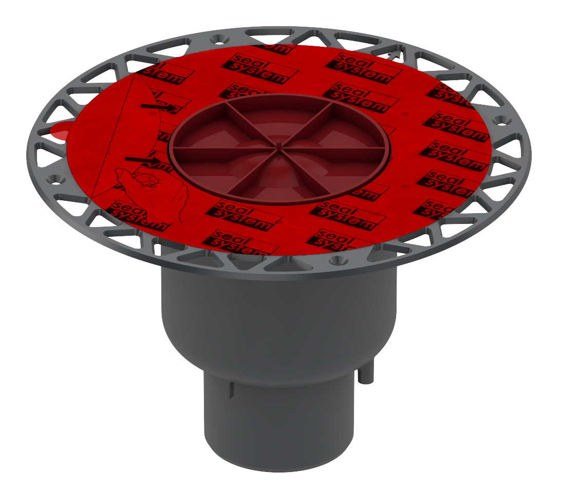 Сифон вертикальный с фланцем DN 70 без решетки TECEdrainpoint S