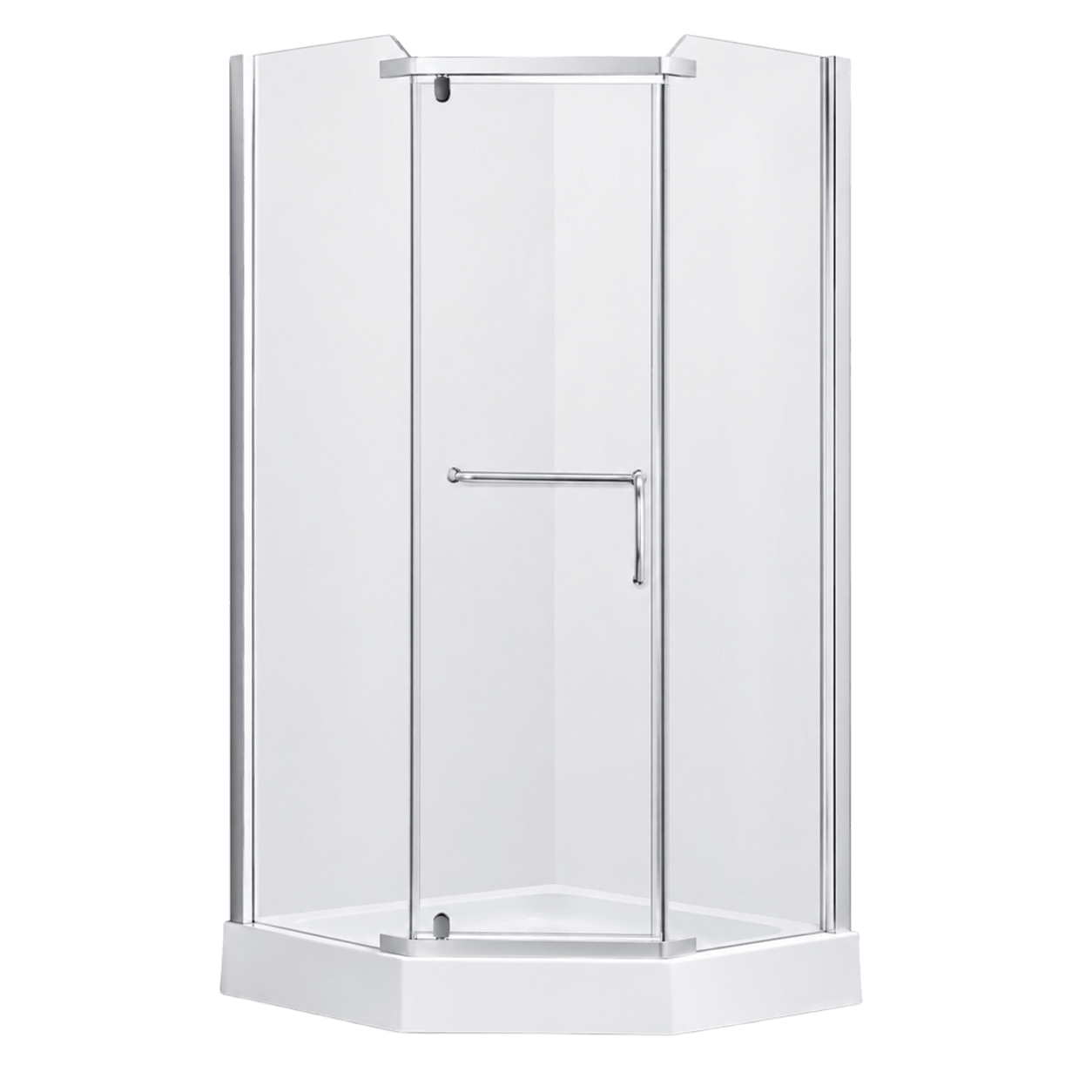 Душевая кабина AOCLEAR 90/200 A-032 (напольная, прозрачная, хромированная, Трапеция)