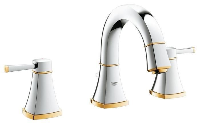 Смеситель для умывальника GROHE GRANDERA на 3 отверстия, донный клапан 20417IG0