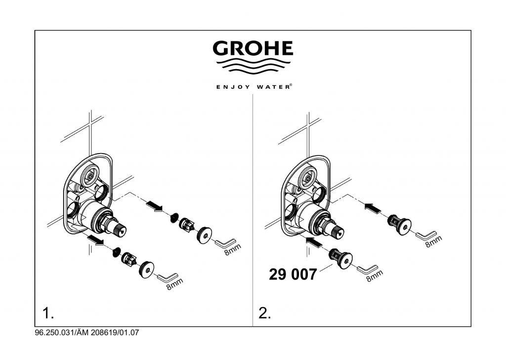 Комплект защиты GROHE от обратного хода 29007000 - фото 2
