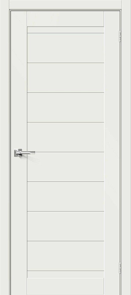 Дверь складная Браво-21 эмалит White Matt 2000x350 мм