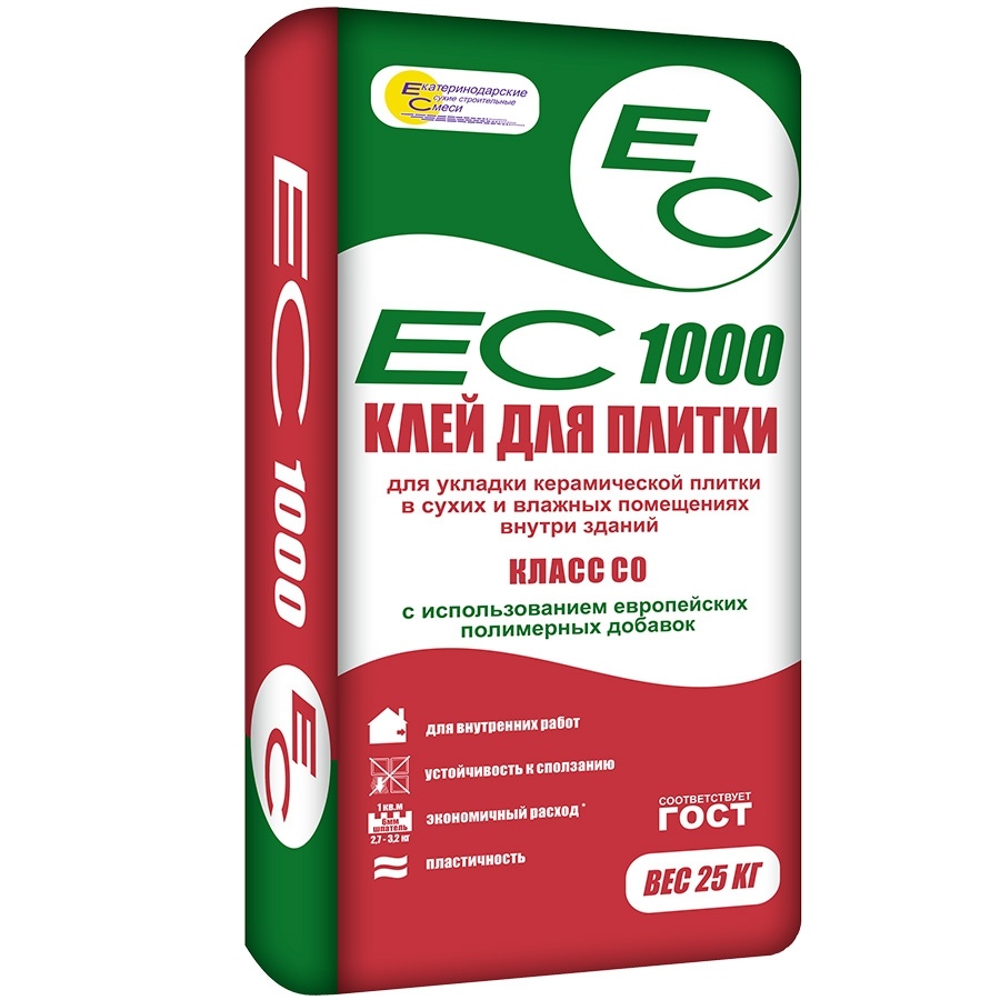ЕС Клей для плитки 1000 25 кг