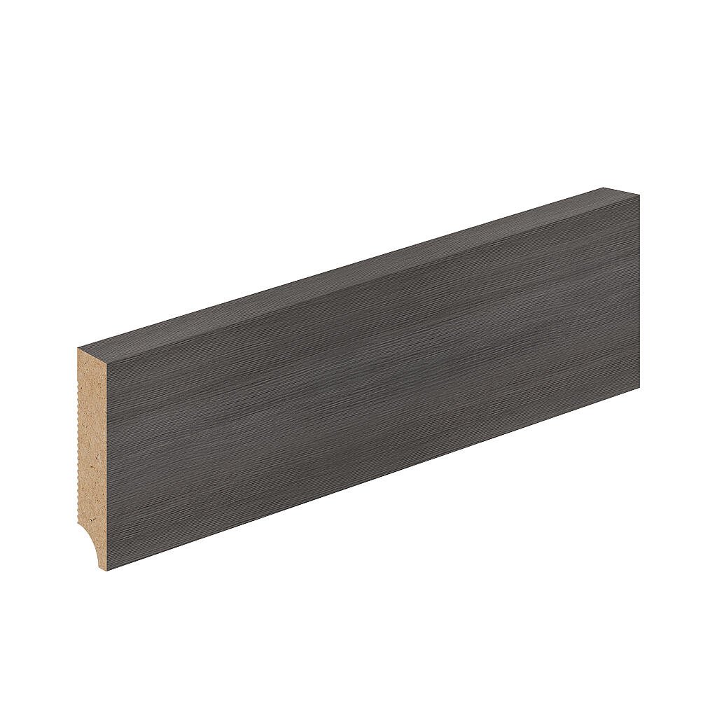 Плинтус ЭКО Grey Melinga МДФ S-70.16 2400x70x16 мм