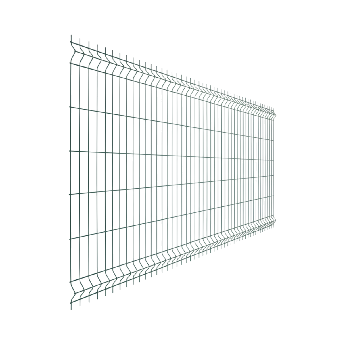 Заборная секция 3D 55*200*3 мм оцинкованная в картах 1500*2500 мм