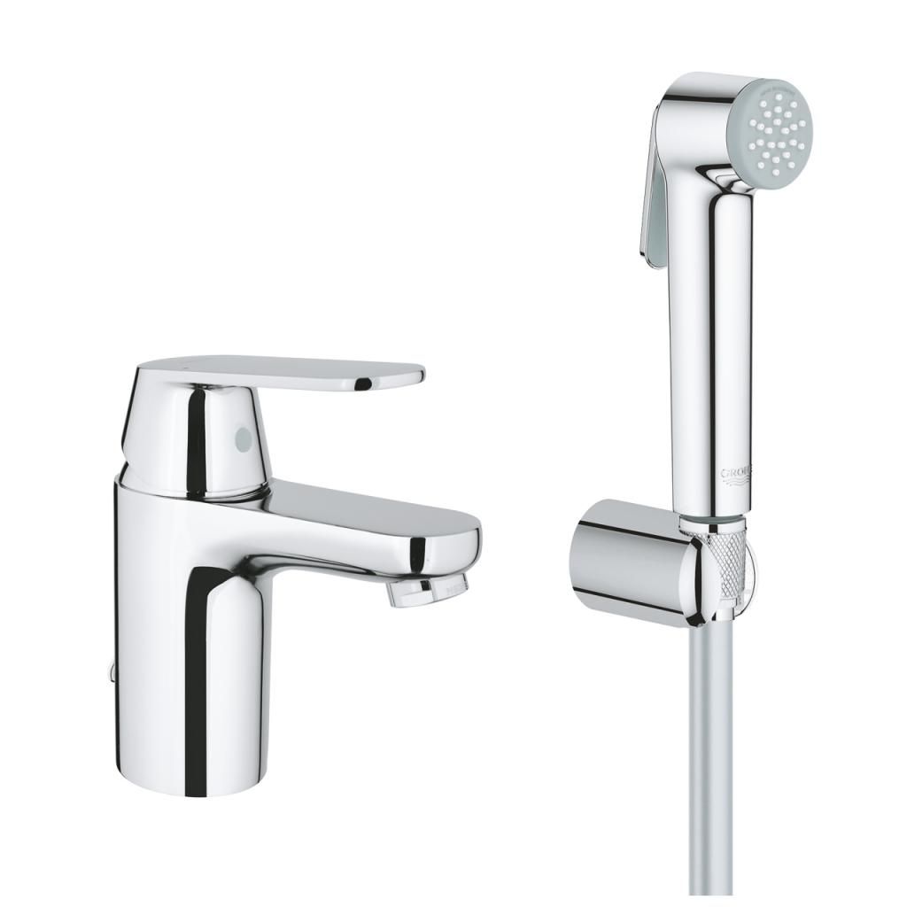 Смеситель для умывальника GROHE EUROSMART COSM с гигиеническим душем 3/8 23125000