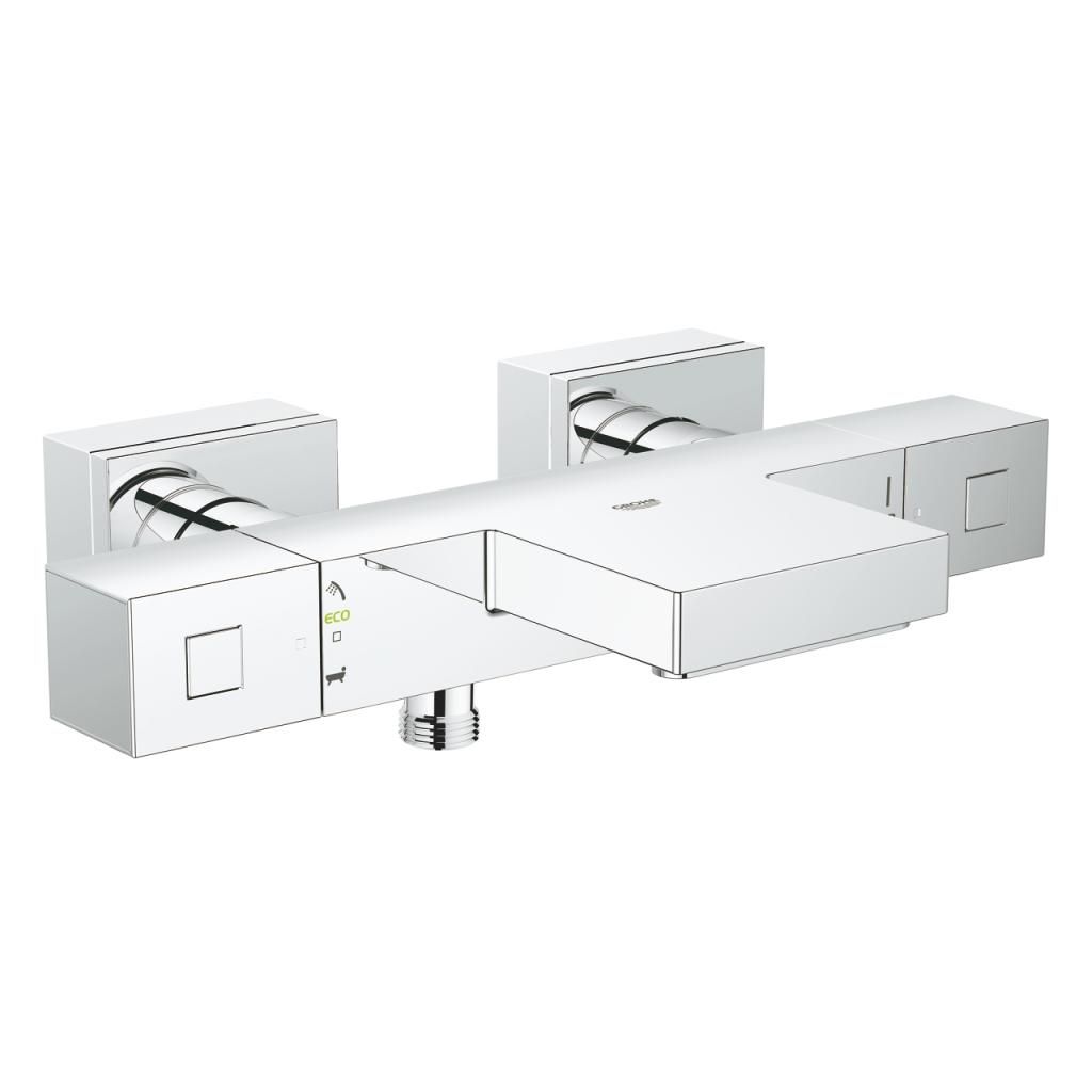 Смеситель для ванны GROHE GROHTHERM CUBE с термостатом, без аксессуаров