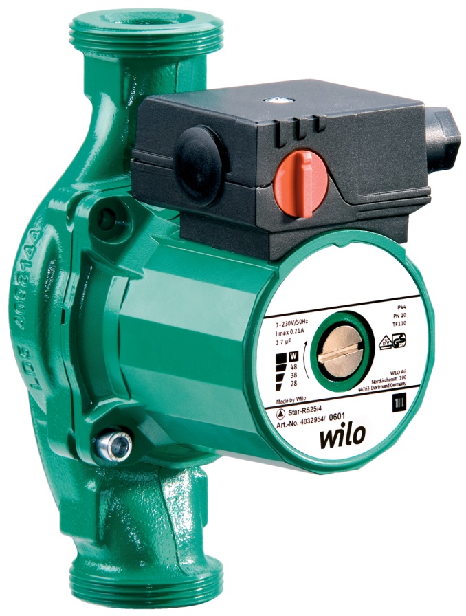 Насос циркуляционный Wilo Star-RS 30/4 с гайками